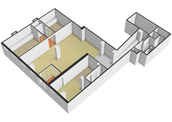 Floor plan - Brouwersgracht 3, 1015 GA Amsterdam 